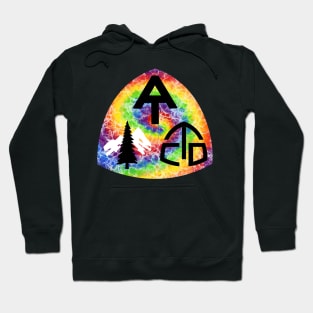 Triple Crown All 3 trail Symbols with Tie dye Hoodie